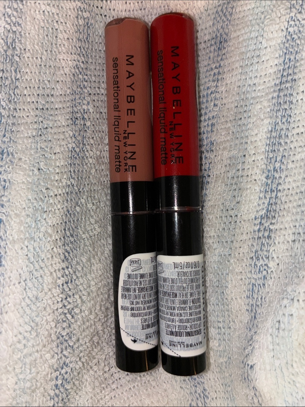 Maybelline Sensational Liquid Matte Duo — Nude Beige & Classic Red